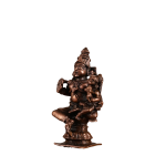 Pure Copper Relaxed Sita Ram Idol | 4" (10.2 cm) Height | 0.45 kg Premium Sacred Art | Serene Divine Couple | Traditional Temple Grade Murti